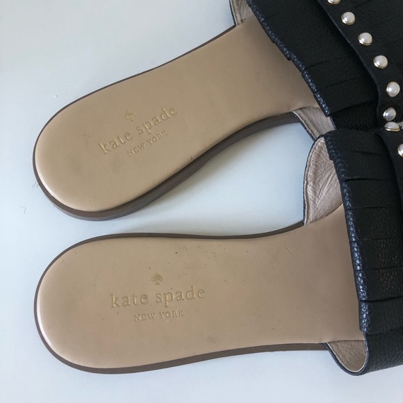 🌟HOST PICK🌟Kate Spade Stasie Black Slides - Picture 6 of 9